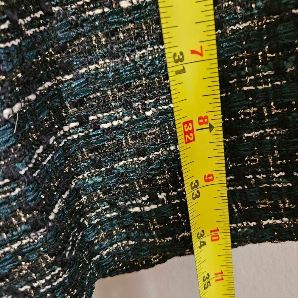 NWT Loft Pollazzo Darted Lined Textured Tweed, Side Zip Pants, Size 4P - Picture 4 of 7